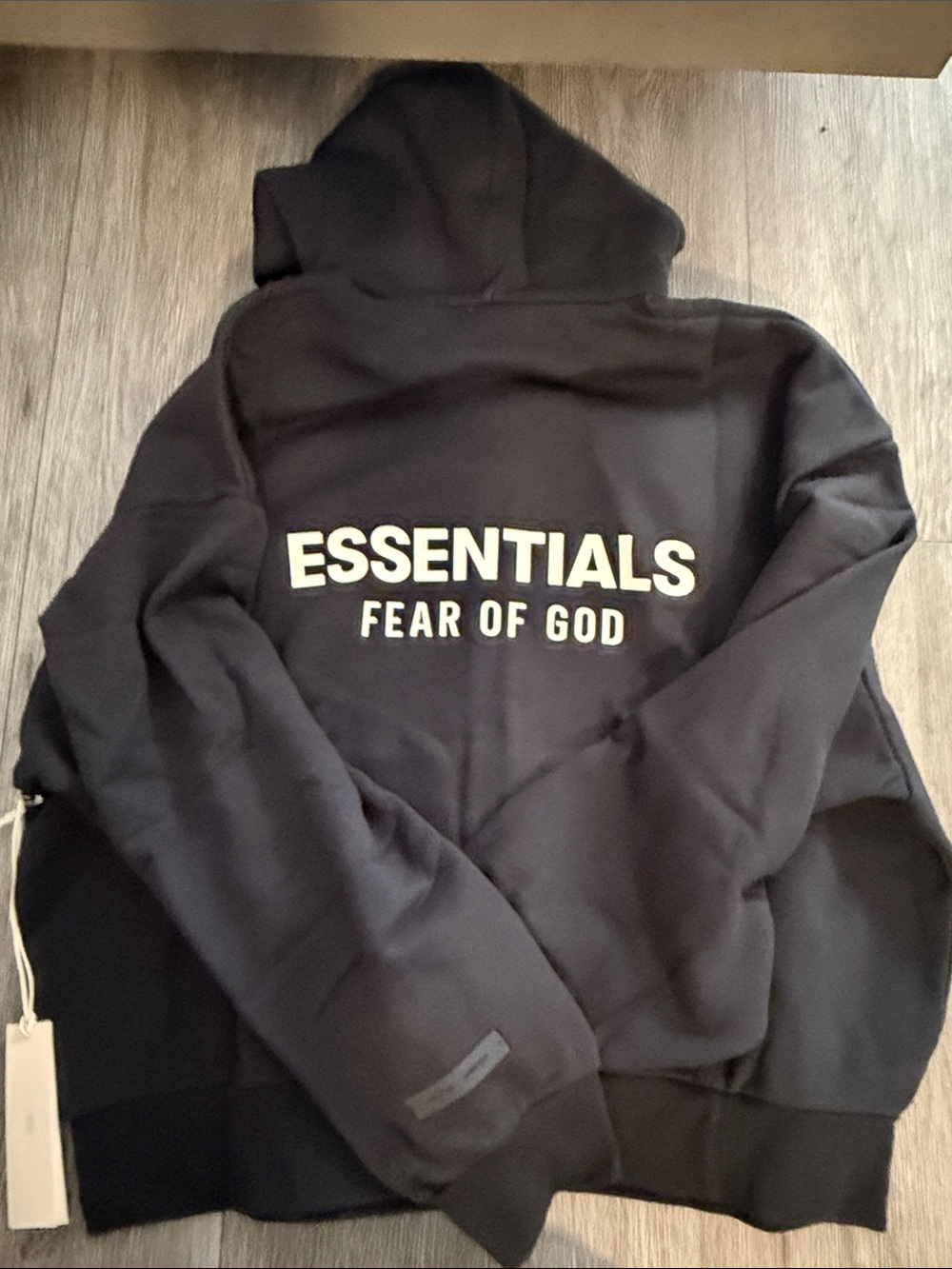 Fear of God Essentials M Black Zip up Hoodie NWT